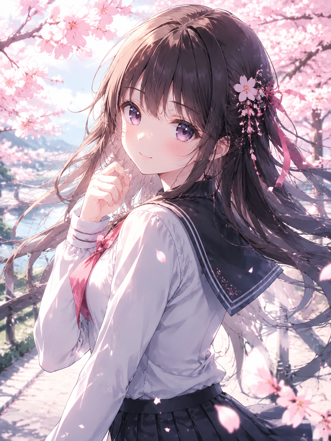 生成一个二次元美少女